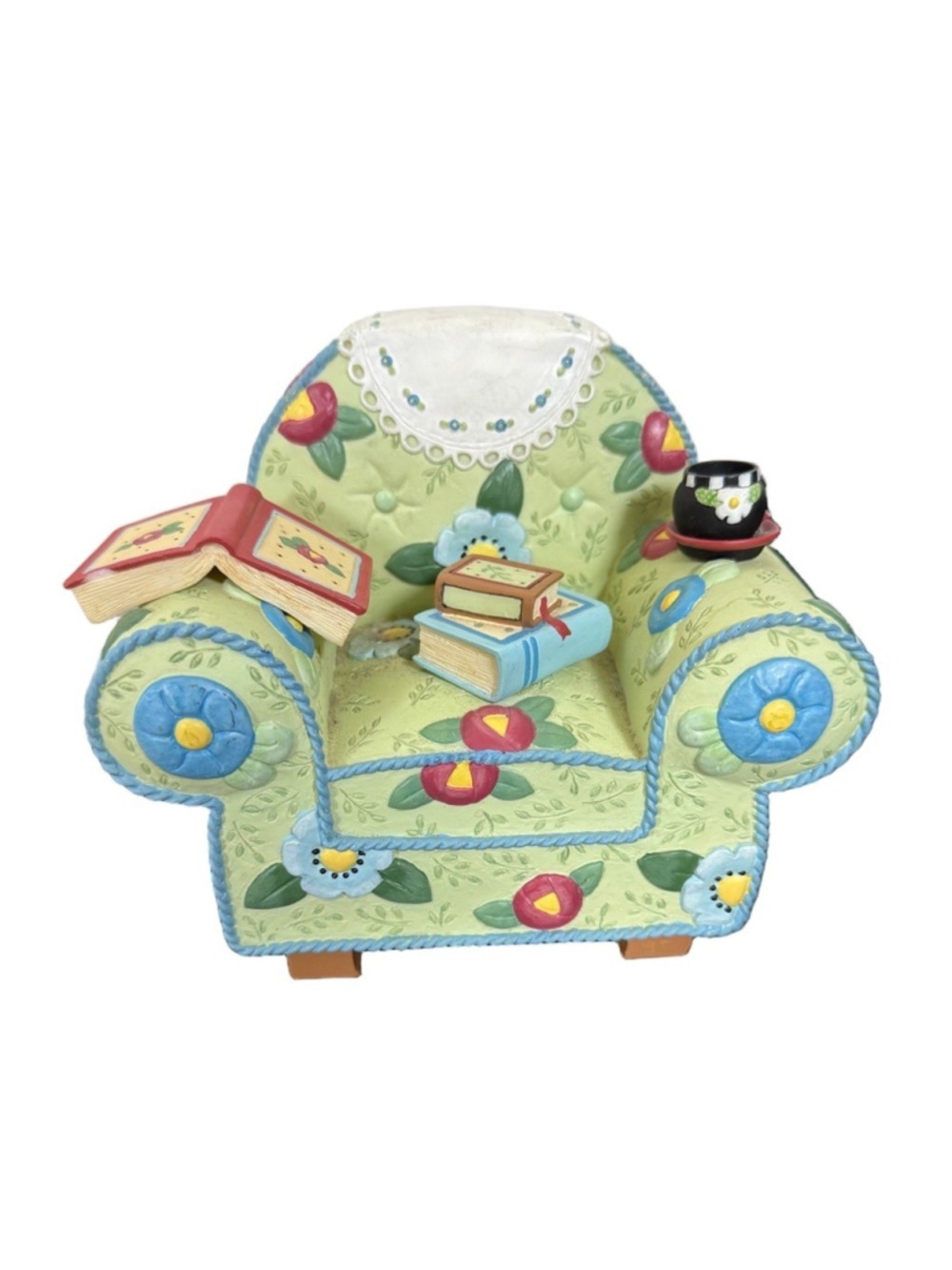 Mary Engelbreit Life is Just a Chair of Bowlies decorative armchair figure 2001